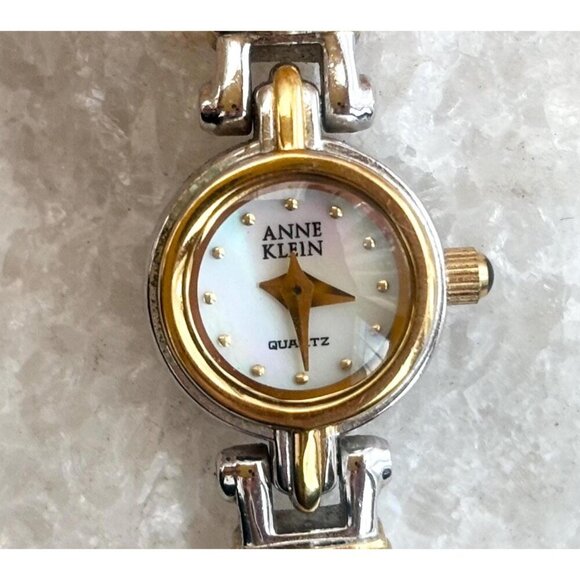 Anne Klein Accessories - Anne Klein Dual Toned Mother of Pearl Dial Vintage Wristwatch - 14mm - WORKS!